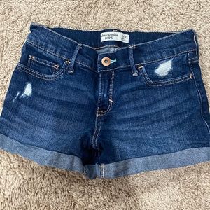 Abercrombie Kids Dark Blue Jean Shorts